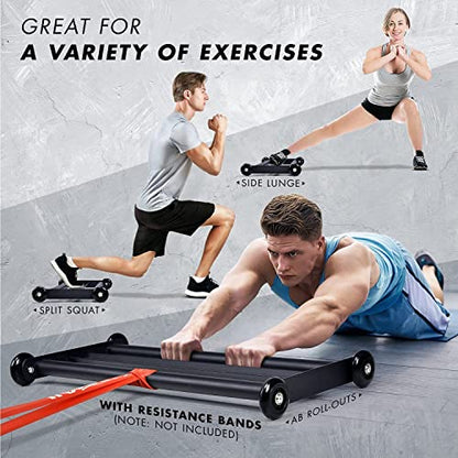 Yes4All Glute Ham Glider, Exercise Wheels for Home Gym Fitness, Glute Hamstring, Booty Building - color: A. Glute Ham Glider, style: A. Glute Ham Glider 1