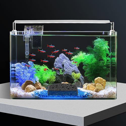 Abaodam 2pcs Shrimp Cave Hideout with Holes Aquarium Fish Tank Decoration Spawning Tube Shelter Black for Crayfish and Small Fish Habitat