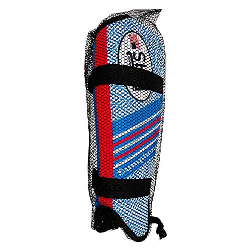 Field Hockey Shin Guards Force Symphony Colors White Blue Teal Blue Sizes Small Medium Large - size: Small, style: Symphony