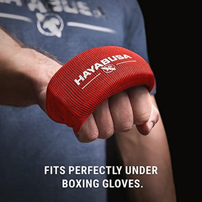 Hayabusa Boxing Knuckle Guards - color: Red, size: Small-Medium