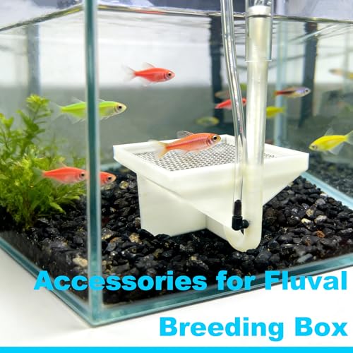 Hatchery Box Accessories for Fluval for Egg-Laying Fish Breeding, Bottom Grid, Viewing Window, Use with Sphagnum Moss