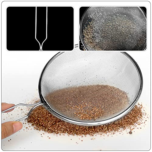 STOBOK 2pcs Pet Sand Shovel Reptile Sand Scoop Mesh Skimmer Scooper Pet Poo Shovel Kitchen Strainer Cat Litter Scoop Mesh Strainer Premium Sand Shovel Climbing Pet Barbed Wire Fine Mesh