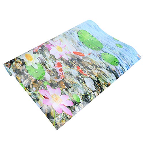 Fish Tank Aquarium Background Backdrop Adhesive Decor Paper, PVC Non - Reflective Sticker with Glue Backing, 122 x 50 cm for Freshwater and Saltwater Tanks