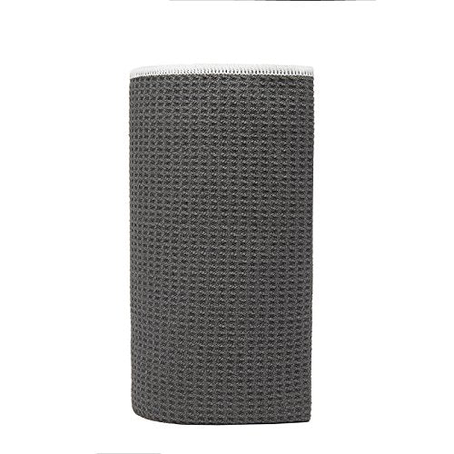 Hot Yoga Towel - Mat-Sized, Microfiber, Super Absorbent, Anti-Slip, Injury Free, 24" x 72" - Best Bikram Yoga Towel - Exercise, Fitness, Pilates Gear - color: Gray