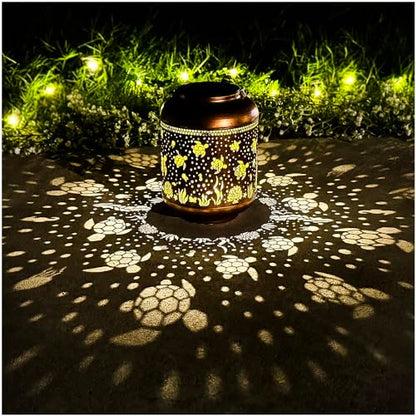 Sea Turtle Solar Lanterns Outdoor Waterproof,Hanging Solar Lights Sea Turtle Gifts for Women Men Metal LED Decorative Light for Yard,Patio,Lawn,Pathway,Landscape,Garden Decor - style: Sea Turtle