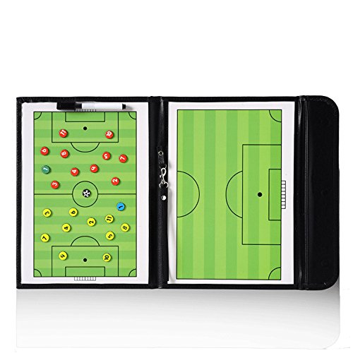 Pure Vie Portable Magnetic Soccer Coaching Board Football Tactics Clipboard - color: 20.86'' X 12.20''