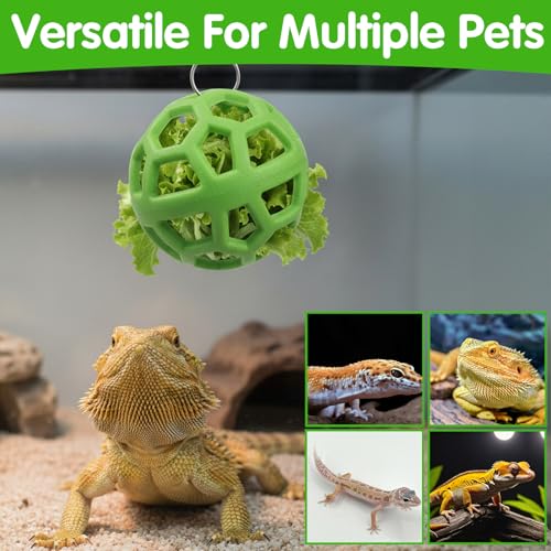 Turtle Toys for Aquatic Turtles, Tortoise Treat Foraging Toy Hanging Feeder Ball for Aquatic Turtle Tank Habitat Accessories