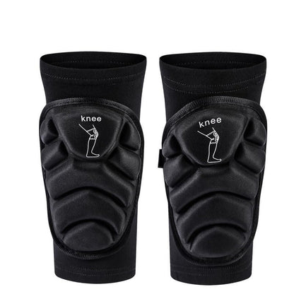 PISIQI Knee Pads Compression Leg Sleeve Knee Brace Sleeve Thicken Anti-Collision Thick EVA Padding for Basketball Football Volleyball Wrestling Protector Gear - size: Small