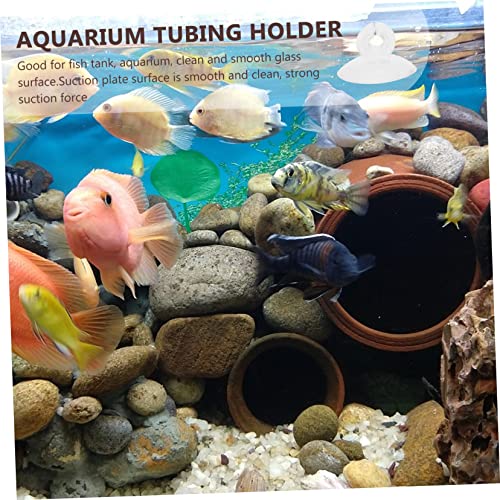 NOLITOY 125pcs Aquarium Cup Clips Fish Tank Holders for Airline Easy to Use Strong Fixation for Freshwater Aquariums