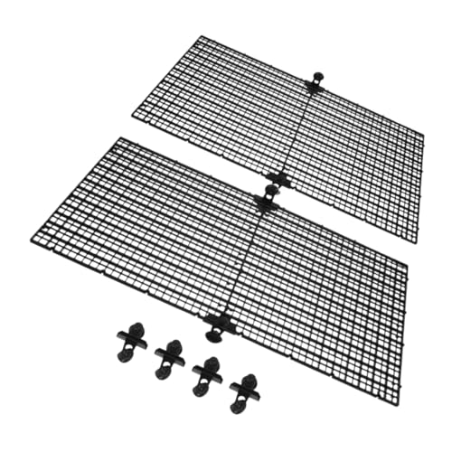 Toddmomy 4pcs Aquarium Divider Grid Plates for Betta Fish Prevent Jumping Create Separate Zones Fish Tanks Easy to Assemble Plastic Panels Cups Each