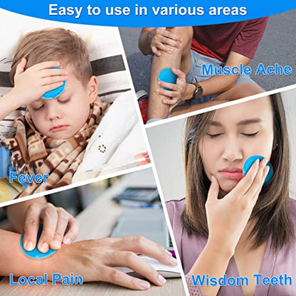 Reusable Ice Packs for Injuries, 10 Pack Round Ice Packs for Face | Gel Ice Pads, Small Hot Cold Compress Ice Bag for Eyes After Surgery, Face, Wisdom Teeth, Breast Surgery, Blue - size: 2.75 Inch