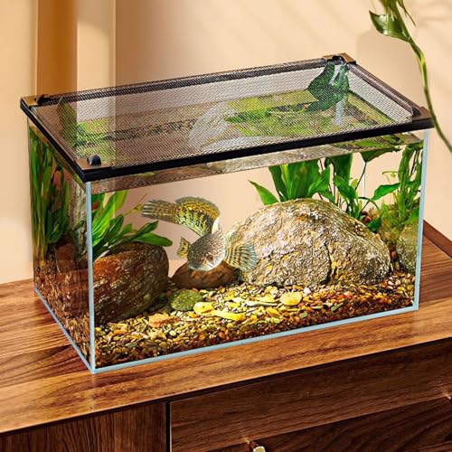 Anti Jump Netting for Fish Tanks Includes Mounts Netting Cover Pet Aquarium Screen