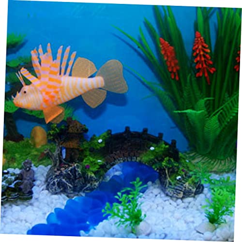 NOLITOY Aquarium Bridge Pavilion Decor Middle Resin Craft Ornament for Fish Tank Elegant Underwater Landscape Adornment Safe for Fresh Environments Easy to Clean Fish Tank Accessory