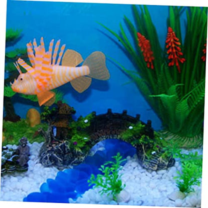 NOLITOY Aquarium Bridge Pavilion Decor Middle Resin Craft Ornament for Fish Tank Elegant Underwater Landscape Adornment Safe for Fresh Environments Easy to Clean Fish Tank Accessory