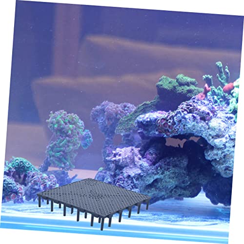 GANAZONO 5pcs Aquarium Isolation Board Fish Tank Divider for Breeding Landscaping Breathable Mesh Panels Black Bottom Plate for Fish Prevention