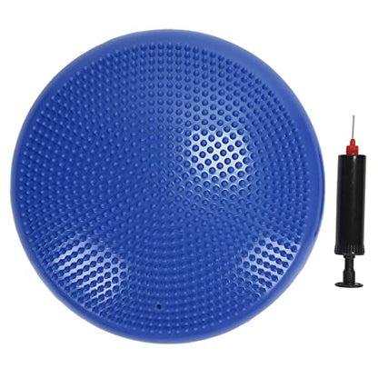 Balance Disc Cushion Mat Yoga Massage Ball Pad Fitness Exercise Training Ball for Yoga Balance Exercise Children's Concentration and Balance (Blue)