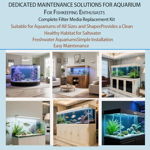 42 Pack Filter Media Kit for Fluval 406/407 Canister Filters - 2 Full Replacement Sets, High Porosity Bio Foam, Ceramic Rings, Activated Carbon & Polishing Pads