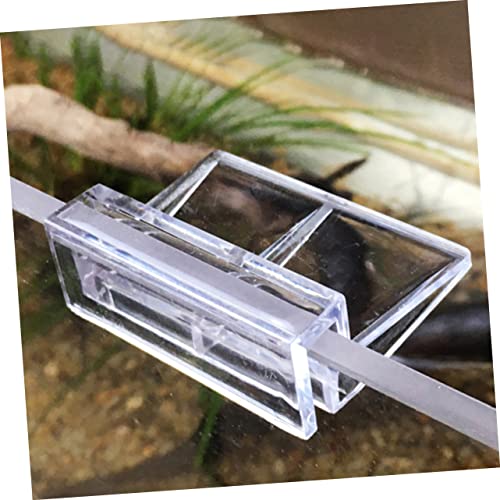 COLLBATH 15pcs Acrylic Fish Tank Stand Cover Brackets Aquarium Rack for Glass Tank Lid - size: 5.5X4X1.8CM