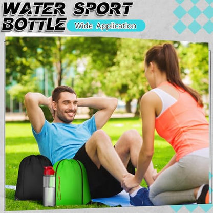 20 Sets 17oz Water Bottles Bulk and Drawstring Backpacks, Chic - color: Chic