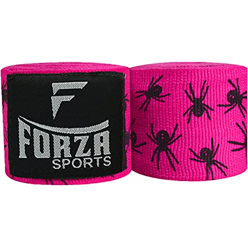 Forza Sports 180" Mexican Style Boxing and MMA Handwraps - color: Spider Hot Pink