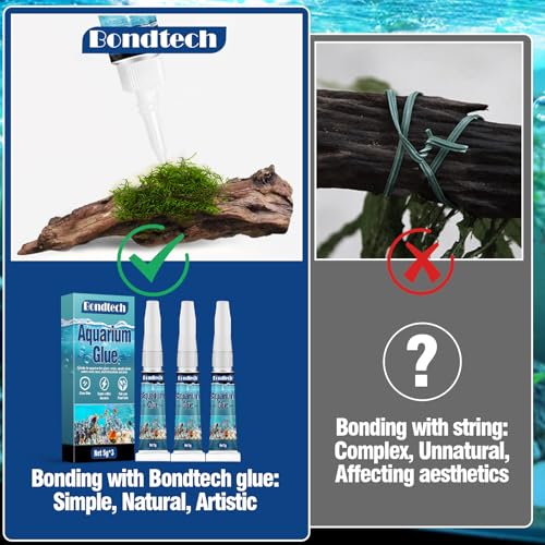 Aquarium Glue, Clear Reef Glue, Instant Coral Adhesive for Plants and Rocks, Mosses, Coral, Stone, Wood, Freshwater and Saltwater Aquascape (3)