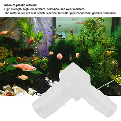 20PCS 90 Degree Elbow Hose Barb, 90 Degree Elbow Barb Fitting, Aquarium Air Valve Connector Tubing for Fish Tank Pond Air Line, Aquarium Elbow Air Pump Pipe Adapter