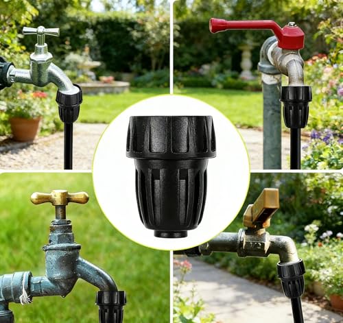 1/2 Inch Drip Irrigation Tubing Faucet Adapter 3 Pack, 3/4" to 1/2" Irrigation Hose Adapter, 3/4 Inch Faucet Connector Garden Hose Adapter - size: 3/4" to 1/2" Hose Adapter (3 Pack)