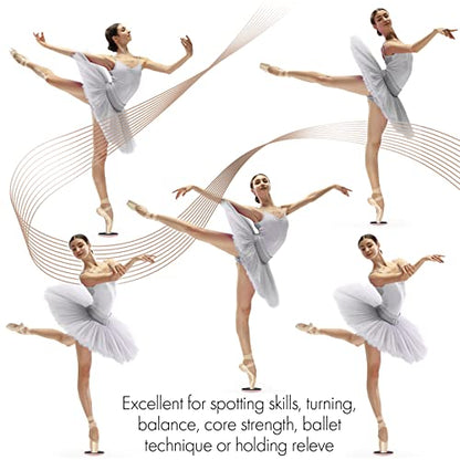 Ballet Pirouette Disc for Dancers and Turn Technique Training | Portable Training Disc to Improve Pirouettes, Releve, Balance and Control for Dance, Gymnastics and Ice Skating - color: Pink