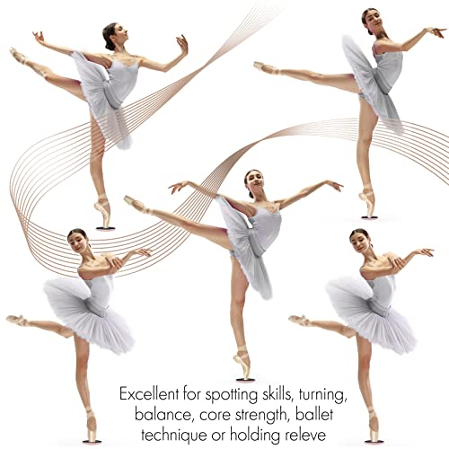 Ballet Pirouette Disc for Dancers and Turn Technique Training | Portable Training Disc to Improve Pirouettes, Releve, Balance and Control for Dance, Gymnastics and Ice Skating - color: Pink with box