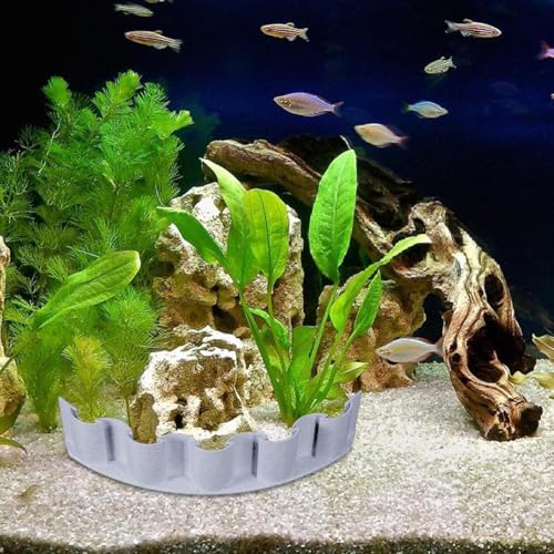 Aquarium Substrate Divider – Fish Tank Fence | Aquarium Accessories Decorative Board | Sand Water Grass Mud Separator | Planted Aquarium-Landscaping Panel for Fish Tank Isolation - style: B