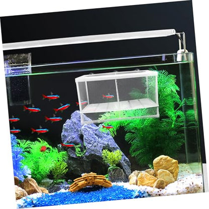 LIOOBO Aquarium Fish Breeding Isolation Net Plastic Fish Tank Partition Guppy Breeder Box Style