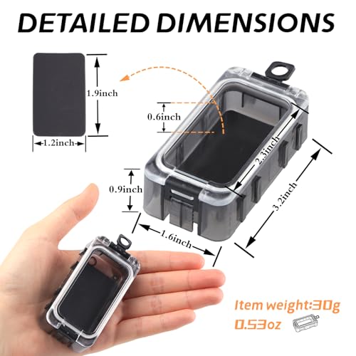 Tackle Box Organizer - 4PC Small Boxes with Magnetic & Waterproof Tackle Trays, Luminous Tackle Storage System, Portable Customizable Compartments for Fishing Gear Organization On-the-Go (Anglers)