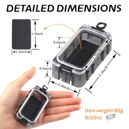 Tackle Box Organizer - 4PC Small Boxes with Magnetic & Waterproof Tackle Trays, Luminous Tackle Storage System, Portable Customizable Compartments for Fishing Gear Organization On-the-Go (Anglers)