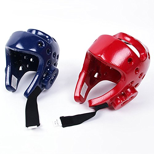 Adults Kids Headguard for Professional Boxing,Shock Muay Helmet Head Guard Protector Gear for Muay Thai, Grappling, Kickboxing, Karate, Taekwondo, Martial Art (Red, XL)