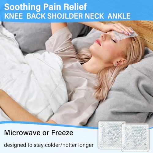 Trelaco 30 Pack White Small Ice Packs for Injuries Reusable - color: Clear