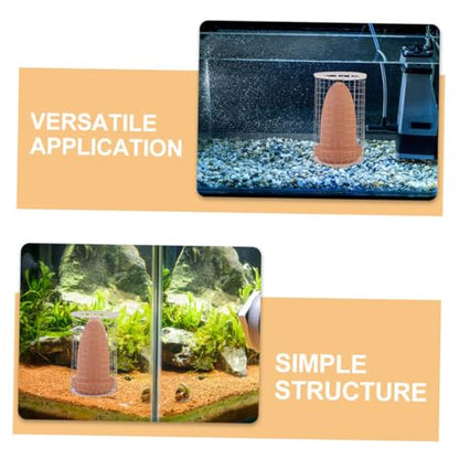 BESPORTBLE Shrimp Hatchery Breeding Box Fish Tank Spawning Cones Ceramic Angelfish Discus Grid Divider Net