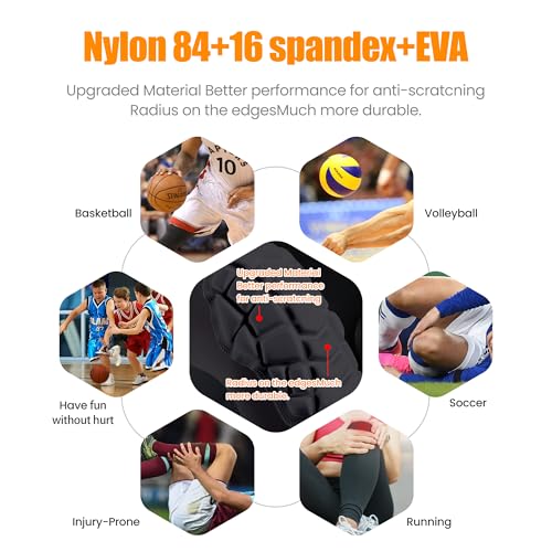 Basketball knee pads, compression leg covers for teenagers and adults, wrestling knee pads, football volleyball, pickleball, weightlifting knee pads (1 black long knee pad, X-Small) - color: 1 black, size: X-Small