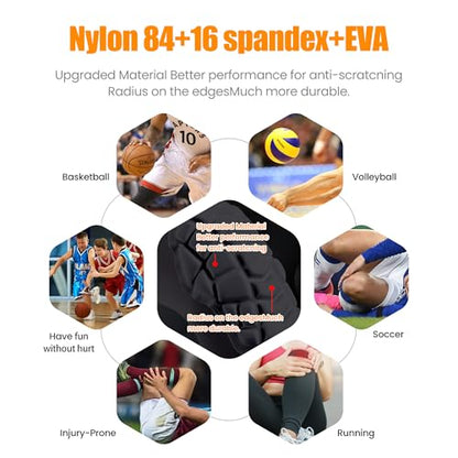Basketball knee pads, compression leg covers for teenagers and adults, wrestling knee pads, football volleyball, pickleball, weightlifting knee pads (1 black long knee pad, Small) - color: Black, size: Small