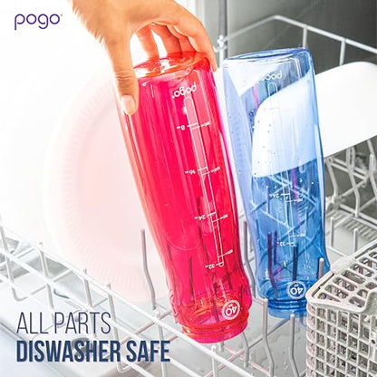Pogo 40oz Plastic Water Bottle with Chug Lid and Carry Loop, Lilac - color: Lilac, size: 40 Ounces
