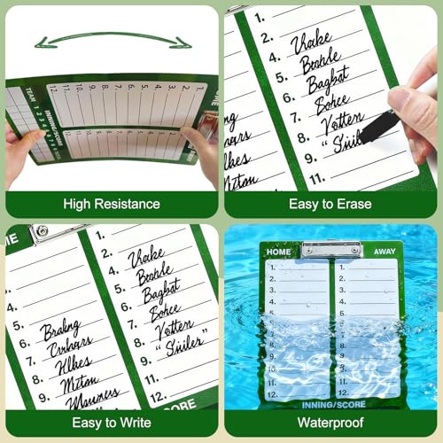 Baseball Lineup Board, Double-Sided Magnetic Coaching Clipboard - style: BaseballBoard-Small