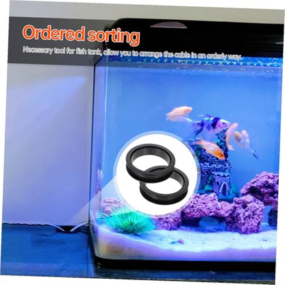 20pcs Fish Tank Wire Organizer Inlet Outlet Grommets for Aquarium Base Cabinet Easy Installation for Home Aquariums and Fish Enthusiasts