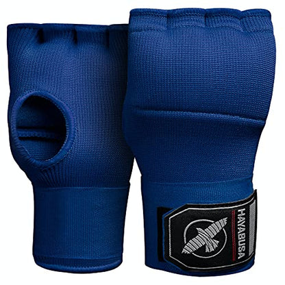 Hayabusa Quick Gel Hand Wrap Boxing Gloves - color: Blue, size: Large
