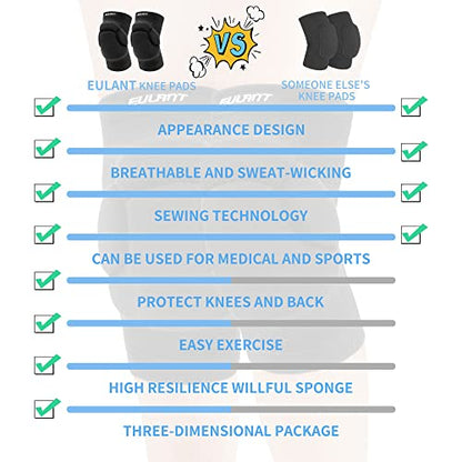Volleyball Knee Pad for Men,Thicken Anti-Collision Protection Knee Pads - size: X-Large