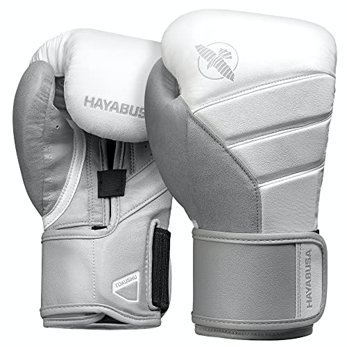 Hayabusa T3 Boxing Gloves - Sparring - color: White/Grey, size: 12oz