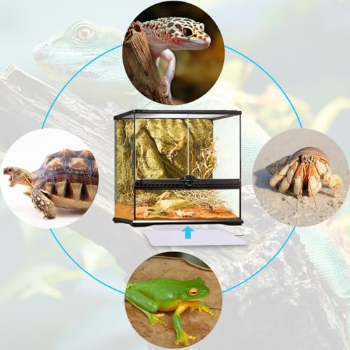 Under Tank Heater Thermostat - Reptile Heating Pad with Temperature Control Reptile Heat Mat for Combo Set for Hermit Crab Lizard Terrarium 8W - size: 6" X 8"(8W) with Thermostat