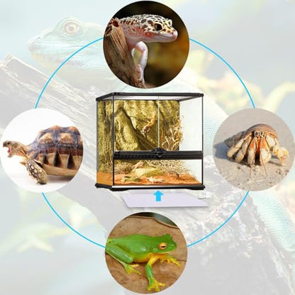 Under Tank Heater Thermostat - Reptile Heating Pad with Temperature Control Reptile Heat Mat for Combo Set for Hermit Crab Lizard Terrarium 8W - size: 6" X 8"(8W) with Thermostat