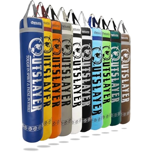 Muay Thai Punching Bag 6ft 150lbs Unfilled Made in USA - color: Custom Classic, size: Without Bottom D-Ring
