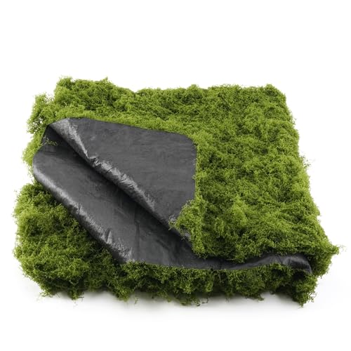 Fake Moss Mat, Artificial Moss Table Runner for Wedding Decor Table Centerpieces Fairy Garden Crafts Indoor Green Faux Grass Wall Decor (Green: 39 x 39Inch / 100 x 100cm)