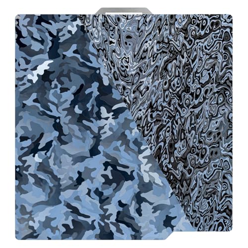 PEY (Camouflage & Ripple) 3D Printer Print Bed Spring Steel Build Pate Compatible with Bambu X1 / X1C / X1E / P1P / P1S / A1