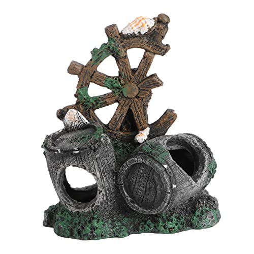 NOLITOY Aquarium Resin Ornament for Fish Tank Decoration Creative Landscape Adornment for Aquatic Habitats Safe for Fish Tank Aesthetics Unique Rustic Design